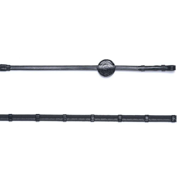 trust maastricht rubber reins hand stops black
