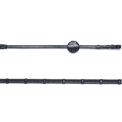 trust maastricht rubber reins hand stops black