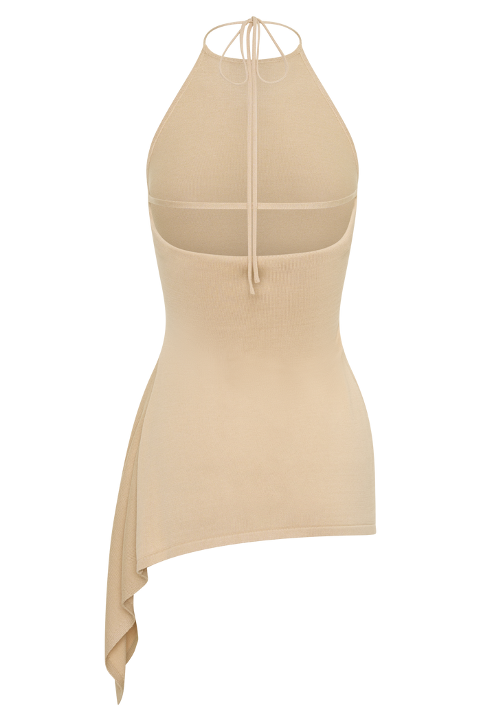Tula Longline Knit Top - Natural
