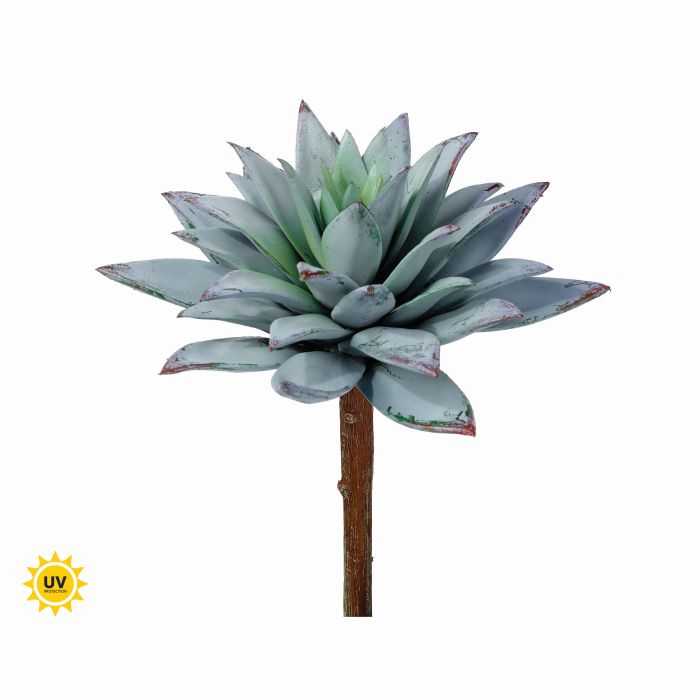 Silk green purple UV protect star succulent pick 7.5 inch outdoor safe for transitional everyday home decor from Magnolias Home Decor