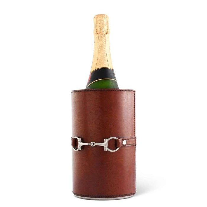 vagabond house equestrian leather wine chiller