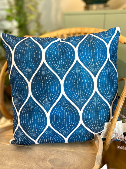 VivaStyle Gilded Blue Meadow Reversible Pillow