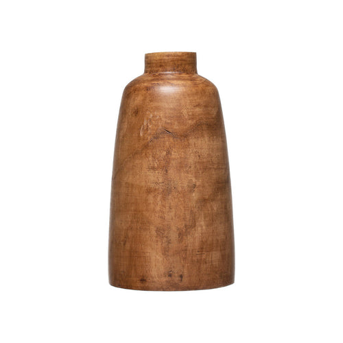 Walnut Stain Paulownia Wood Vase