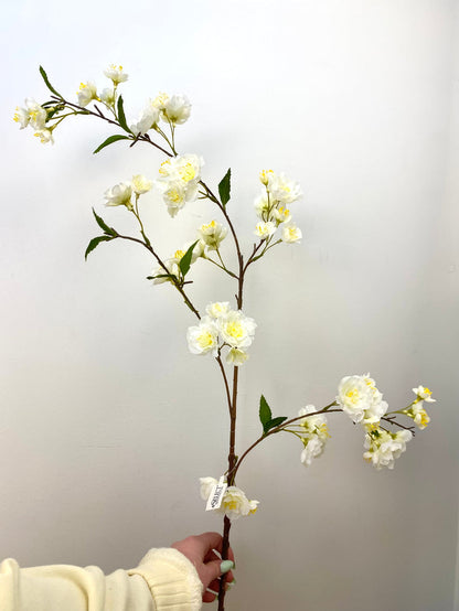 White Osaka Cherry Blossom Spray