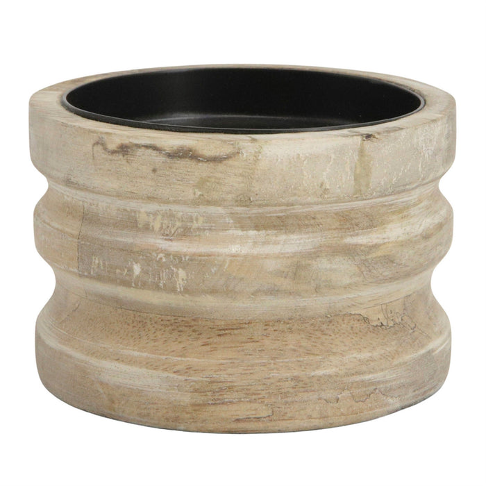 Wood Pillar Candleholder