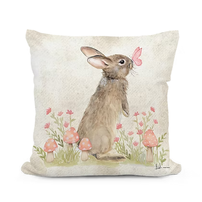 Woodland Bunny Indoor/Outdoor Pillow