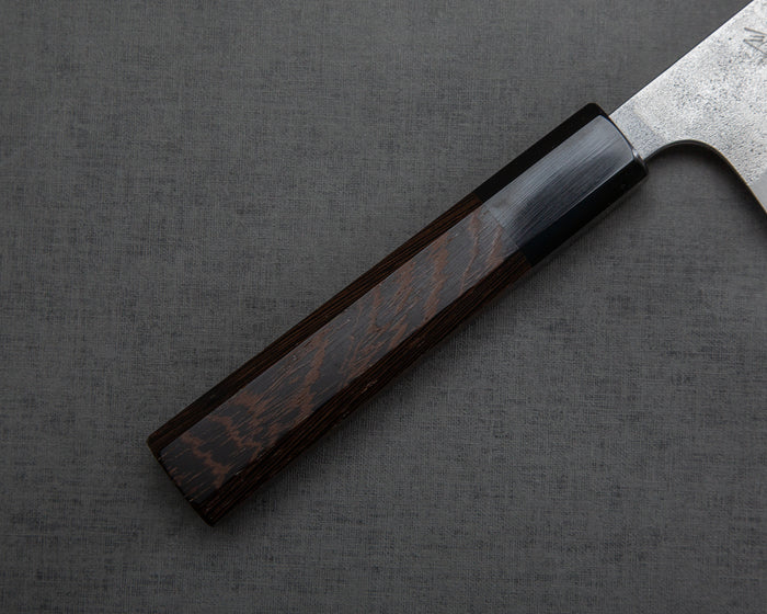 Yoshimi Kato Aogami Super Nashiji 165mm Nakiri with Wenge / Buffalo Horn Handle