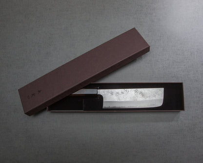 Yoshimi Kato Aogami Super Nashiji 165mm Nakiri with Wenge / Buffalo Horn Handle