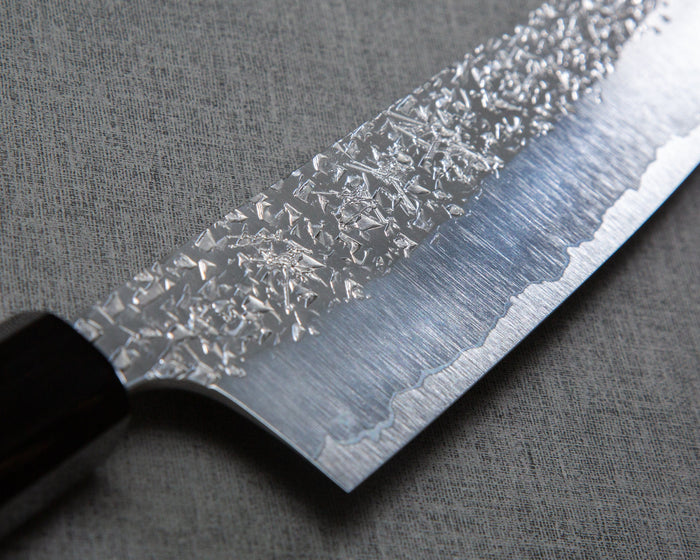 Yu Kurosaki "Shizuku" R2/SG2 Tsuchime 165mm Santoku with Ebony Buffalo Horn Handle