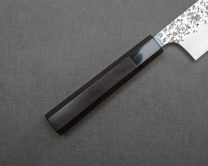 Yu Kurosaki "Shizuku" R2/SG2 Tsuchime 165mm Santoku with Ebony Buffalo Horn Handle